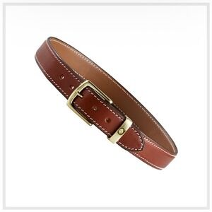 NWOT Aker B21 Concealed Carry Gun Belt‎ Leather Tan Brass Buckle Holster Support